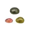 6cts Multi-Color Tourmaline Rose Cut Fancy Long Oval & Rectangle (Pack Of 3) -Fashion Accessories gxsf59