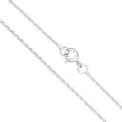 925 Sterling Silver 30 Inch Diamond Cut Cable Chain 1.8mm With Spring Lock Pack Of 1pc