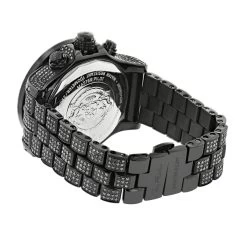 Hip-Hop Custom Joe Rodeo Men's Black Diamond Watch 36.7ct Master Pilot -Fashion Accessories hip hop watches custom joe rodeo mens black diamond watch 367ct back