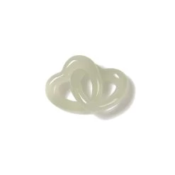 8cts Multi-colour Khotan Jade Double Heart Hoop, Approx 12mm