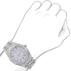 41mm Iced Out Audemars Piguet Royal Oak Offshore Men's Diamond Watch 20ct -Fashion Accessories iced out audemars piguet royal oak offshore mens diamond watch 20ct bod