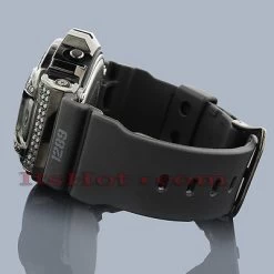 Casio Iced Out G-Shock Watch Black Diamond Simulation DW6900 -Fashion Accessories iced out g shock watch black diamond simulation dw6900 p 38818back
