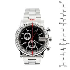Iced Out Gucci G-Chrono Diamond Watch For Men 2 Carats 101M YA101309 -Fashion Accessories iced out gucci chrono diamond watch 2ct p 42327 ruler