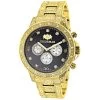 Iced Out Men's Diamond Watch 1.25ct Yellow Gold Plated Luxurman Liberty -Fashion Accessories iced out mens diamond watch 125ct yellow gold plated luxurman liberty main