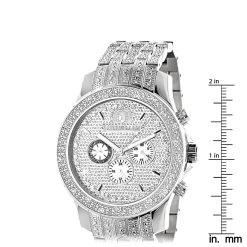 Iced Out Men's Diamond Watch By LUXURMAN 1 Carat 9 Iced Out Men's Diamond Watch By LUXURMAN 1 Carat -Fashion Accessories iced out mens diamond watch by luxurman 1 carat ruler