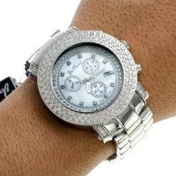 Iced Out Joe Rodeo Diamond Watch 6ct White Mop -Fashion Accessories iced out watches joe rodeo diamond watch 6ct white mop p 8988 bod2