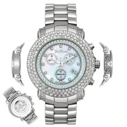 Iced Out Joe Rodeo Diamond Watch 6ct White Mop -Fashion Accessories iced out watches joe rodeo diamond watch 6ct white mop p 8988 main2