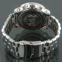 Iced Out Joe Rodeo Diamond Watch 6ct White Mop -Fashion Accessories iced out watches joe rodeo diamond watch 6ct white mop p 8988back