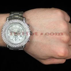 Iced Out Joe Rodeo Diamond Watch 6ct White Mop -Fashion Accessories iced out watches joe rodeo diamond watch 6ct white mop p 8988bod