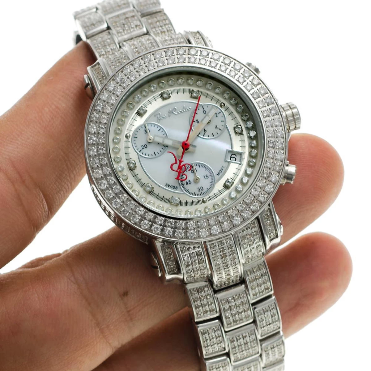 Iced Out Joe Rodeo Ladies Diamond Watch 10ct 10 Iced Out Joe Rodeo Ladies Diamond Watch 10ct - Image 8