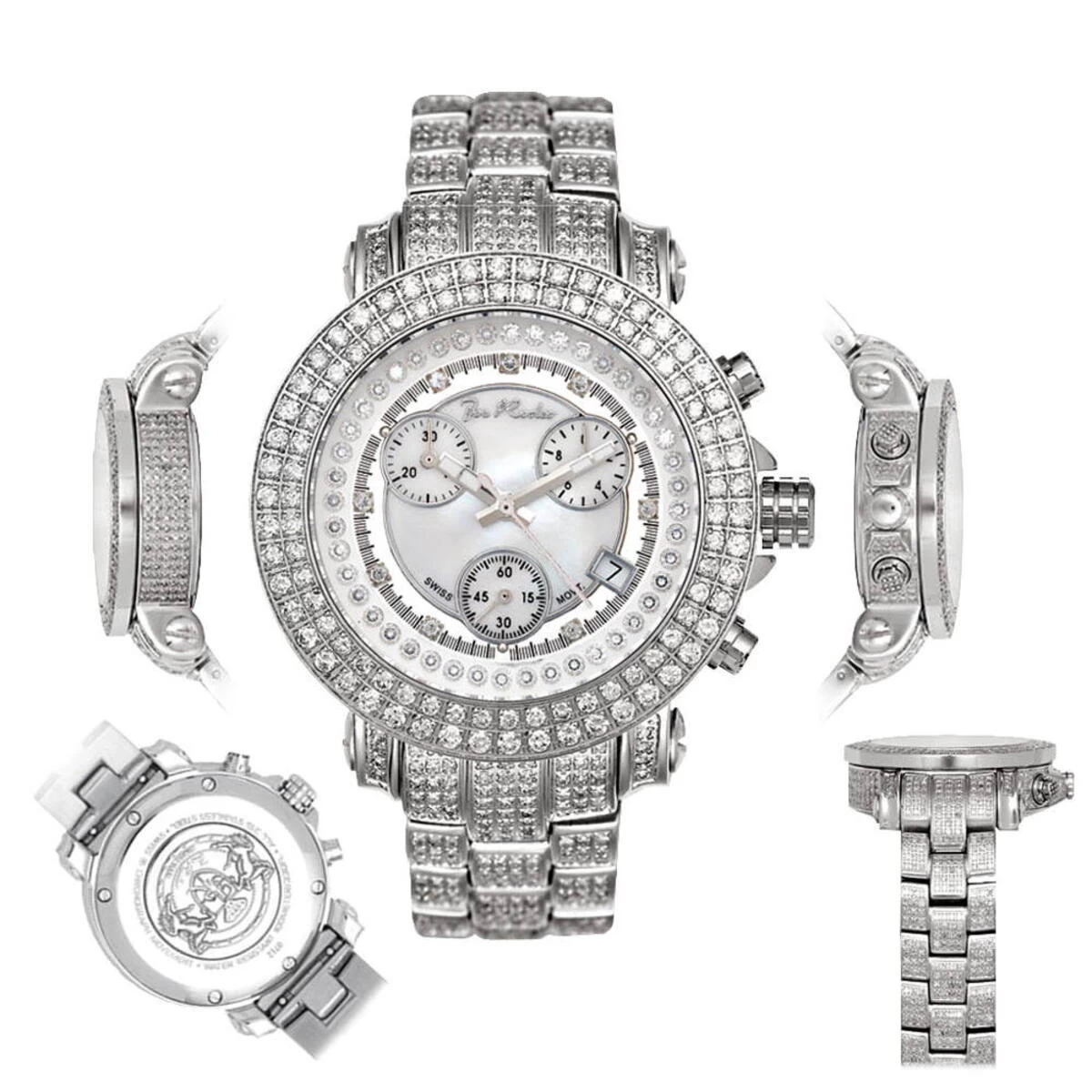 Iced Out Joe Rodeo Ladies Diamond Watch 10ct 8 Iced Out Joe Rodeo Ladies Diamond Watch 10ct - Image 6