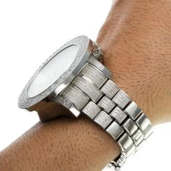 Oversized Iced Out Joe Rodeo Pilot Men's Diamond Watch 11 Carats -Fashion Accessories iced out watches joe rodeo mens diamond watch 11ct p 9277 bod4