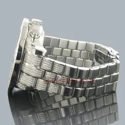 Oversized Iced Out Joe Rodeo Pilot Men's Diamond Watch 11 Carats -Fashion Accessories iced out watches joe rodeo mens diamond watch 11ct p 9277back