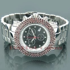 Iced Out Joe Rodeo Red Diamond Watch 8.75ct