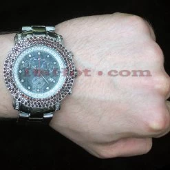 Iced Out Joe Rodeo Red Diamond Watch 8.75ct -Fashion Accessories iced out watches joe rodeo red diamond watch 875ct p 9013bod