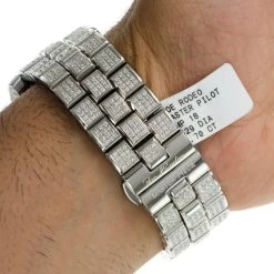 Iced Out Men's Joe Rodeo Diamond Watch 26.70ct -Fashion Accessories iced out watches mens joe rodeo diamond watch 2670ct p 35654 back2