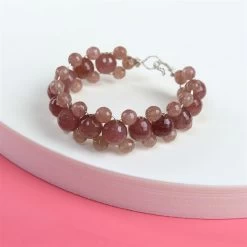 Strawberry Quartz Dragon Clasp & 6mm Red Strawberry Quartz Faceted Rounds, 38cm Strand & 10mm Quartz Faceted Rounds, 20cm Strand 11 Strawberry Quartz Dragon Clasp & 6mm Red Strawberry Quartz Faceted Rounds, 38cm Strand & 10mm Quartz Faceted Rounds, 20cm Strand -Fashion Accessories ikgp79 3