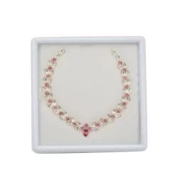12.59cts Pink Tourmaline & Serenite Mixed Shape & Size Necklace Boxes
