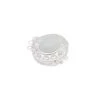 925 Sterling Silver 10x8mm Oval Jadeite 3 Strand Clasp With White Topaz Detail -Fashion Accessories iom291