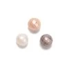 Mixed Natural Colour Freshwater Cultured Faceted Pearls Approx. 8mm, 3pcs (Fully Drilled, White, Peach, Purple) 2 Mixed Natural Colour Freshwater Cultured Faceted Pearls Approx. 8mm, 3pcs (Fully Drilled, White, Peach, Purple) -Fashion Accessories irgp16