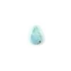 10cts Larimar High Polish Drop Approx 18x12mm With 1.25mm Drill Hole -Fashion Accessories irvr61