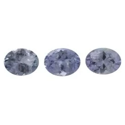 0.8cts Bi Colour Tanzanite 5x4mm Oval Pack Of 3 (H)