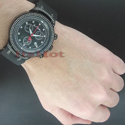 Joe Rodeo Diamond 2.20ct JoJo Master Black Dial Watch 5 Joe Rodeo Diamond 2.20ct JoJo Master Black Dial Watch - Image 3