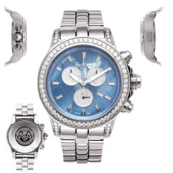 Joe Rodeo Diamond Men's Master Pilot 7.20ct Watch -Fashion Accessories joe rodeo diamond watches mens master pilot 720ct p 35658 main2
