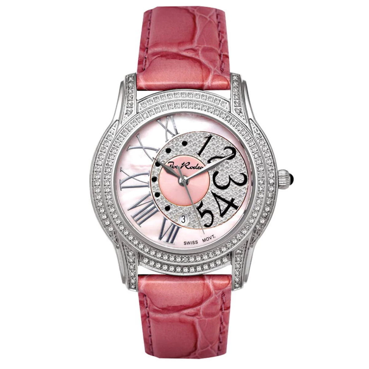 Joe Rodeo Diamond Women's Watch 1.35ct Pink Beverly 3 Joe Rodeo Diamond Women's Watch 1.35ct Pink Beverly