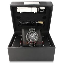 Joe Rodeo Junior Men's Diamond Watch 11.5ct Black -Fashion Accessories joe rodeo junior mens diamond watch 115ct black 4