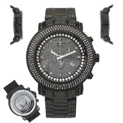 Joe Rodeo Junior Men's Diamond Watch 11.5ct Black -Fashion Accessories joe rodeo junior mens diamond watch 115ct black main2
