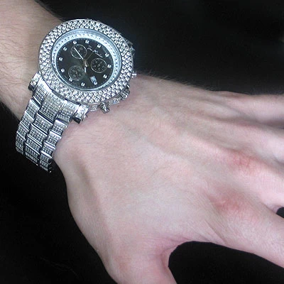 Joe Rodeo Junior Men's Diamond Watch 17.50ct Black MOP 7 Joe Rodeo Junior Men's Diamond Watch 17.50ct Black MOP - Image 5