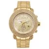 Joe Rodeo Junior Men's Diamond Watch 3.3ct Yellow Gold Plated