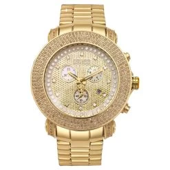 Joe Rodeo Junior Men's Diamond Watch 3.3ct Yellow Gold Plated -Fashion Accessories joe rodeo junior mens diamond watch 33ct yellow gold plated 1 20191128 07 53