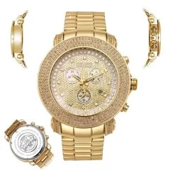 Joe Rodeo Junior Men's Diamond Watch 3.3ct Yellow Gold Plated -Fashion Accessories joe rodeo junior mens diamond watch 33ct yellow gold plated main2
