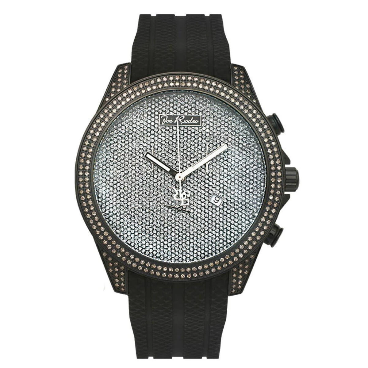 Joe Rodeo Men's Diamond Watch 2.25ct Black Empire 3 Joe Rodeo Men's Diamond Watch 2.25ct Black Empire