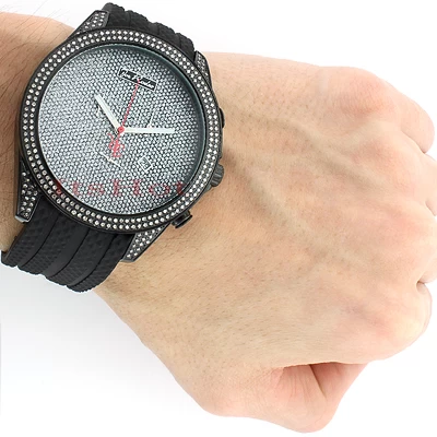 Joe Rodeo Men's Diamond Watch 2.25ct Black Empire 6 Joe Rodeo Men's Diamond Watch 2.25ct Black Empire - Image 4