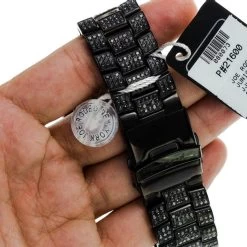 Joe Rodeo Men's Junior Black Diamond Watch 27ct -Fashion Accessories joe rodeo mens watches junior black diamond watch 27ct p 22605 back2