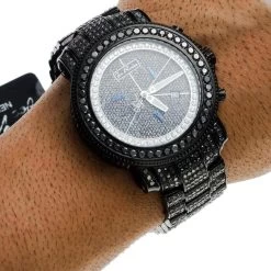 Joe Rodeo Men's Junior Black Diamond Watch 27ct -Fashion Accessories joe rodeo mens watches junior black diamond watch 27ct p 22605 bod2