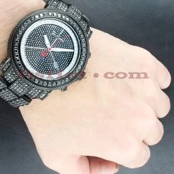 Joe Rodeo Men's Junior Black Diamond Watch 27ct -Fashion Accessories joe rodeo mens watches junior black diamond watch 27ct p 22605bod