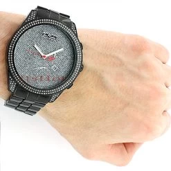 Joe Rodeo Empire Men's Diamond Watch 2.25ct Black -Fashion Accessories joe rodeo watches empire mens diamond watch 225ct black 3