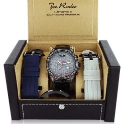 Joe Rodeo Empire Men's Diamond Watch 2.25ct Black -Fashion Accessories joe rodeo watches empire mens diamond watch 225ct black 4