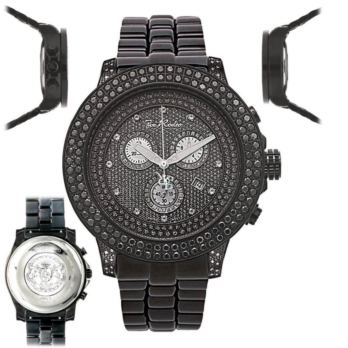 Black Joe Rodeo Joe Rodeo Pilot 5.85ct JRPL32 Watch 6 Black Joe Rodeo Joe Rodeo Pilot 5.85ct JRPL32 Watch - Image 4