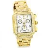 Joe Rodeo Madison Diamond Watch Yellow Gold Plated 10.25ct