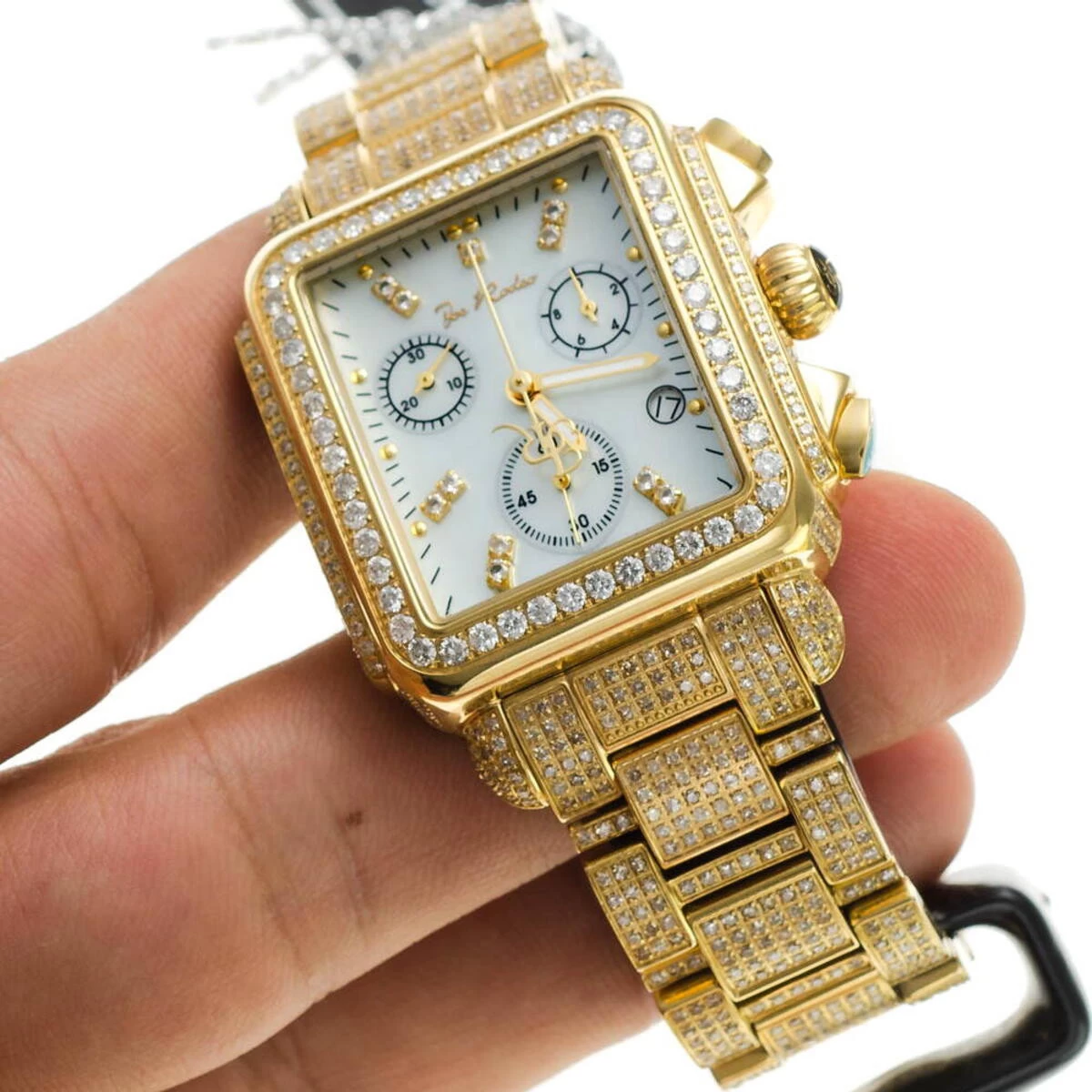 Joe Rodeo Madison Diamond Watch Yellow Gold Plated 10.25ct 10 Joe Rodeo Madison Diamond Watch Yellow Gold Plated 10.25ct - Image 8