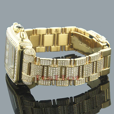 Joe Rodeo Madison Diamond Watch Yellow Gold Plated 10.25ct 4 Joe Rodeo Madison Diamond Watch Yellow Gold Plated 10.25ct - Image 2