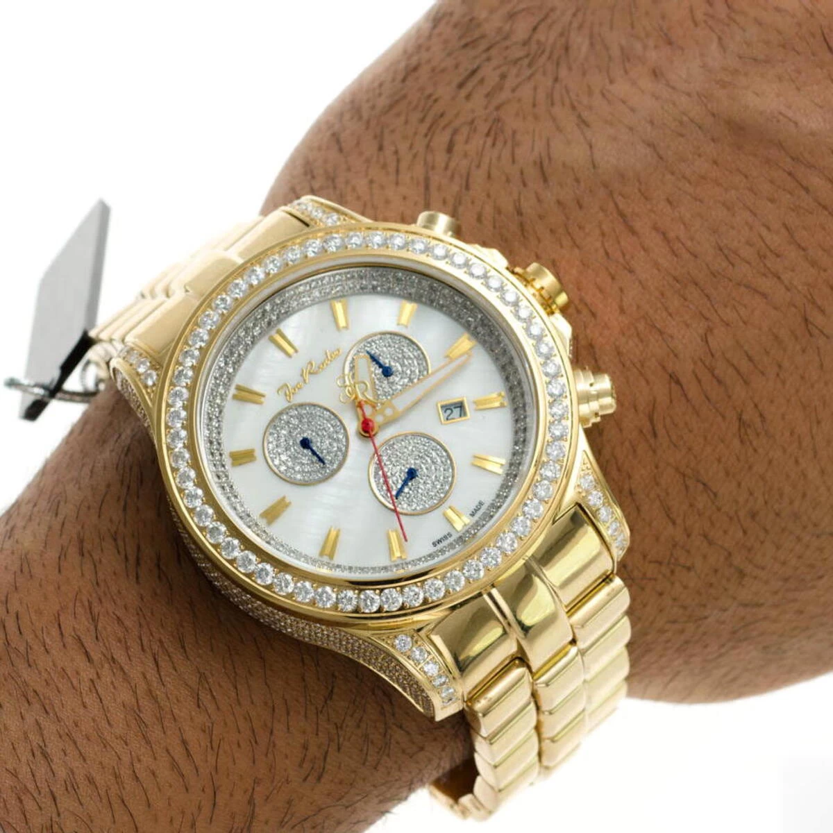 Joe Rodeo Men's Diamond Watch 14.70ct 8 Joe Rodeo Men's Diamond Watch 14.70ct - Image 6