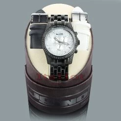 JoJino Men's Black Diamond Watch 2.25ct -Fashion Accessories jojino watches mens black diamond watch 225ct 4