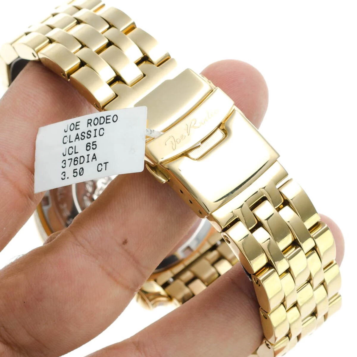 JoJo Diamond Watch Joe Rodeo 3.50ct Yellow Gold 12 JoJo Diamond Watch Joe Rodeo 3.50ct Yellow Gold - Image 10