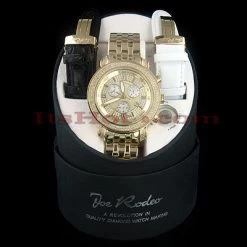 Joe Rodeo Tyler Diamond Watch 2.00ct Yellow Gold -Fashion Accessories jojo joe rodeo tyler diamond watch 200ct yellow gold p 8575box